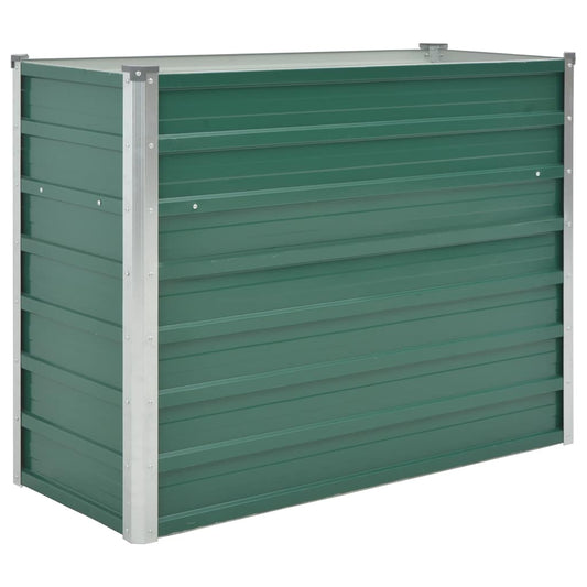 Garden Raised Bed Galvanised Steel 100x40x77 cm Green Garden Raised Bed Galvanised Steel 100x40x77 cm Green