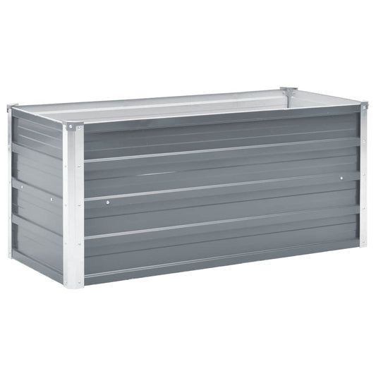 Garden Raised Bed Galvanised Steel 100x40x45 cm Grey Garden Raised Bed Galvanised Steel 100x40x45 cm Grey