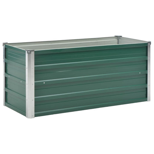 Garden Raised Bed Galvanised Steel 100x40x45 cm Green Garden Raised Bed Galvanised Steel 100x40x45 cm Green