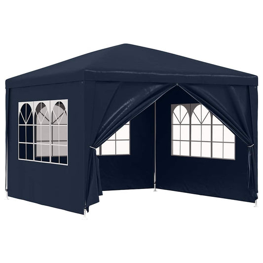 Partytent | Blue | Polyethylene roof and side panels | 3x3x2.55 meters Partytent | Blue | Polyethylene roof and side panels | 3x3x2.55 meters