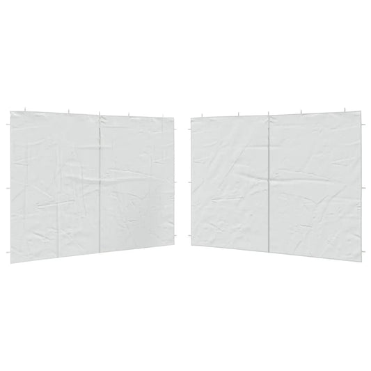 Party Tent Sidewall 2 pcs with Zipper PE White Party Tent Sidewall 2 pcs with Zipper PE White