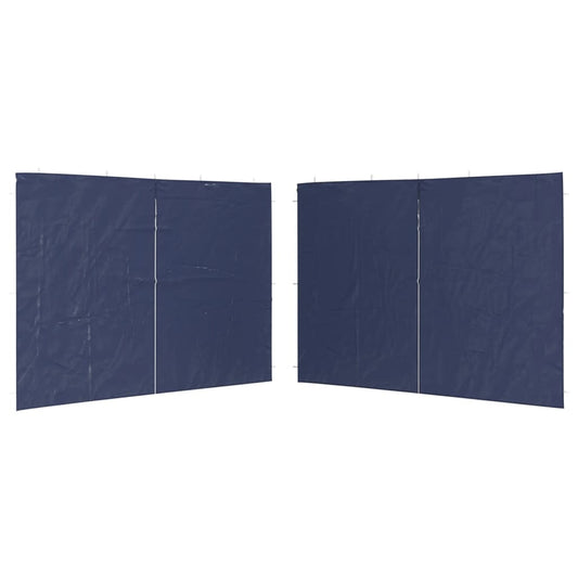 Party Tent Sidewall 2 pcs with Zipper PE Blue Party Tent Sidewall 2 pcs with Zipper PE Blue
