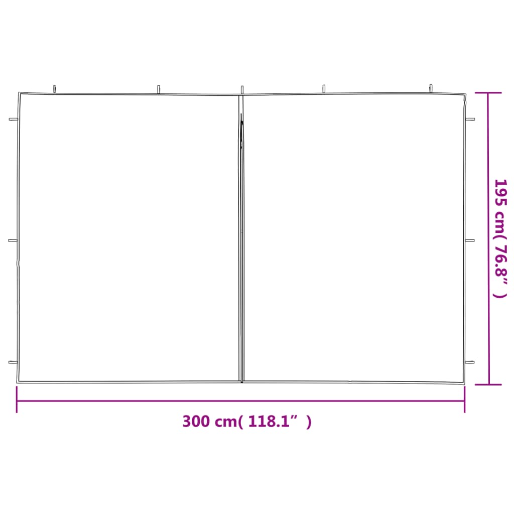 Gazebos Anthracite PE and Steel