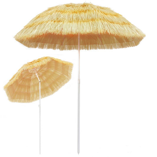 Beach Parasol | Natural | Polypropylene | Medium | Height-Adjustable Beach Parasol | Natural | Polypropylene | Medium | Height-Adjustable