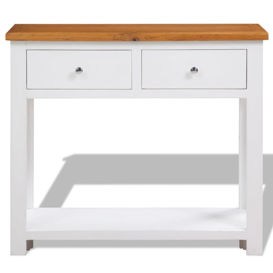 Console Table 83x30x73 cm Solid Oak Wood Console Table 83x30x73 cm Solid Oak Wood