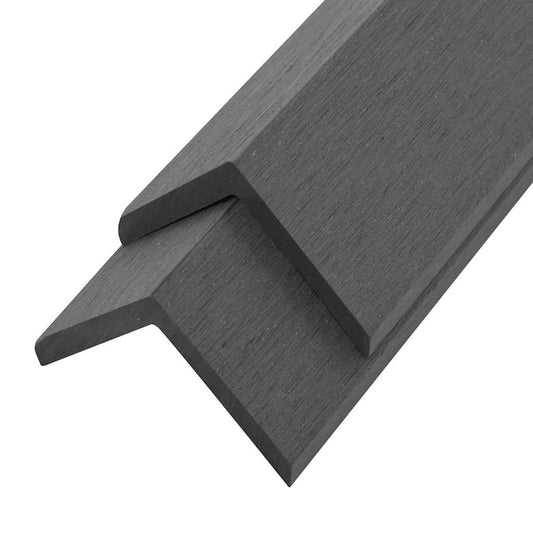 5 pcs Decking Angle Trims WPC 170 cm Grey 5 pcs Decking Angle Trims WPC 170 cm Grey