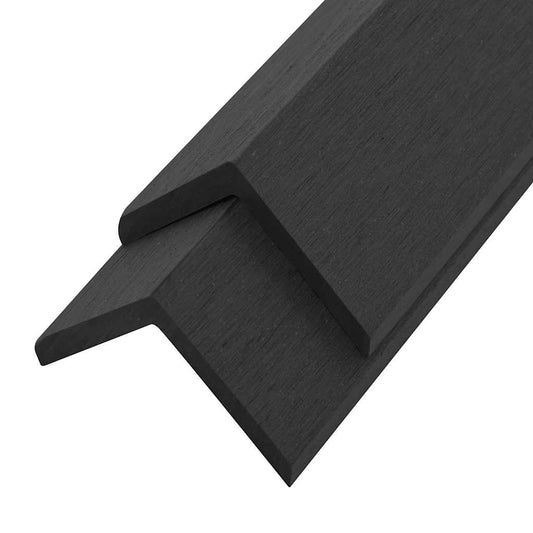5 pcs Decking Angle Trims WPC 170 cm Black 5 pcs Decking Angle Trims WPC 170 cm Black
