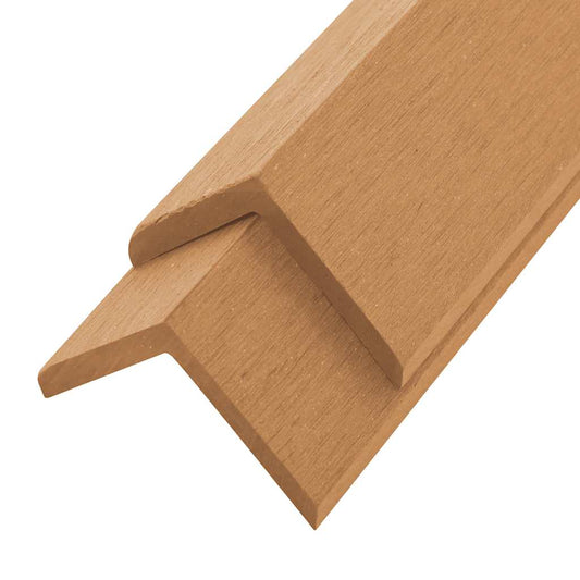 5 pcs Decking Angle Trims WPC 170 cm Teak Colour 5 pcs Decking Angle Trims WPC 170 cm Teak Colour