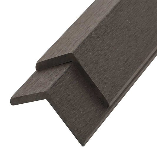 5 pcs Decking Angle Trims WPC 170 cm Dark Brown 5 pcs Decking Angle Trims WPC 170 cm Dark Brown