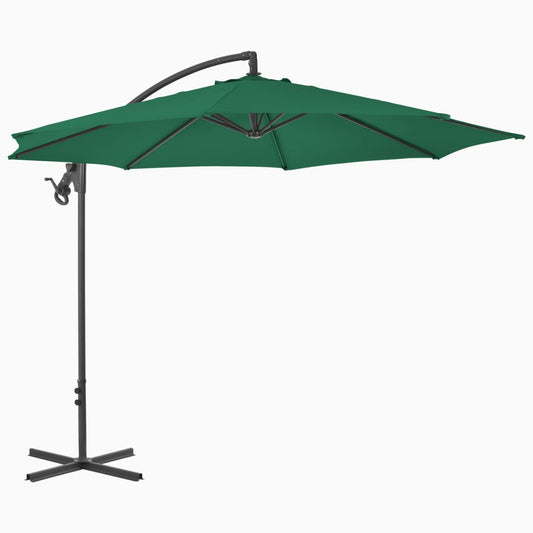 Cantilever Garden Parasol | Green | Polyester | Large | Tiltable Cantilever Garden Parasol | Green | Polyester | Large | Tiltable