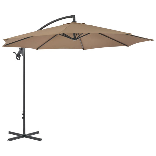 Cantilever Garden Parasol | Taupe | Polyester, Steel | Large Cantilever Garden Parasol | Taupe | Polyester, Steel | Large