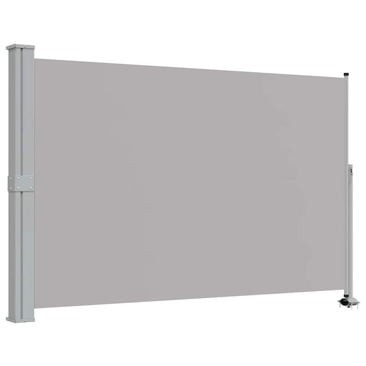 Patio Retractable Side Awning 160 x 300 cm Grey Patio Retractable Side Awning 160 x 300 cm Grey