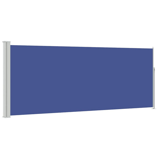 Retractable Side Awning 120 x 300 cm Blue Retractable Side Awning 120 x 300 cm Blue