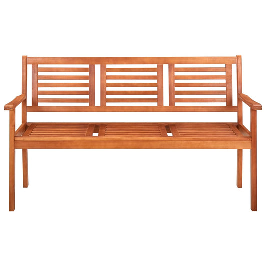 3-Seater Garden Bench 150 cm Solid Eucalyptus Wood 3-Seater Garden Bench 150 cm Solid Eucalyptus Wood