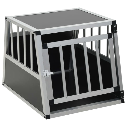 Dog Cage | Silver | Aluminium and MDF | Easy to Carry | Dog Cage Dog Cage | Silver | Aluminium and MDF | Easy to Carry | Dog Cage