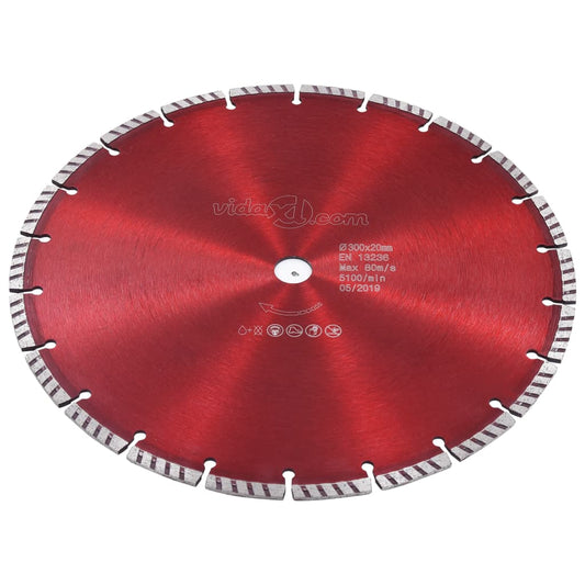 Diamond Cutting Disc with Turbo Steel 300 mm Diamond Cutting Disc with Turbo Steel 300 mm