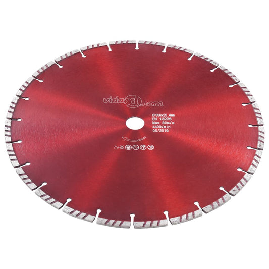 Diamond Cutting Disc with Turbo Steel 350 mm Diamond Cutting Disc with Turbo Steel 350 mm