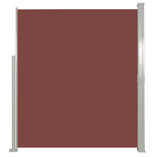 Retractable Side Awning 160 x 500 cm Brown Retractable Side Awning 160 x 500 cm Brown