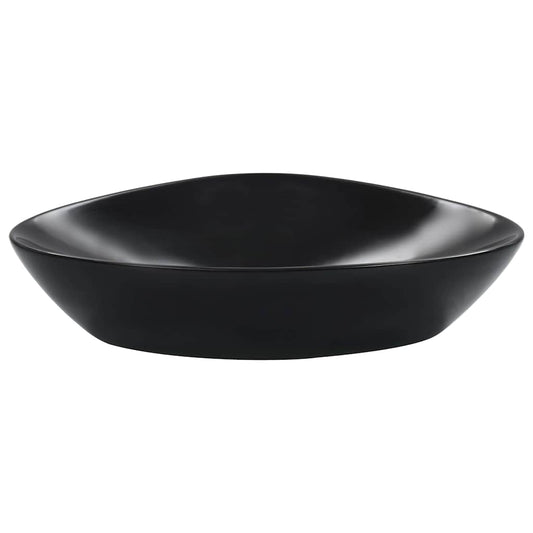 143902 vidaXL Wash Basin 58,5x39x14 cm Ceramic Black 143902 vidaXL Wash Basin 58,5x39x14 cm Ceramic Black