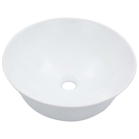 Wash Basin 41x12.5 cm Ceramic White Wash Basin 41x12.5 cm Ceramic White
