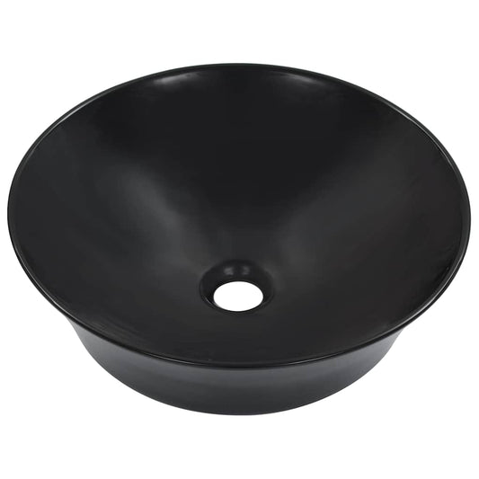143908 vidaXL Wash Basin 41x12,5 cm Ceramic Black 143908 vidaXL Wash Basin 41x12,5 cm Ceramic Black