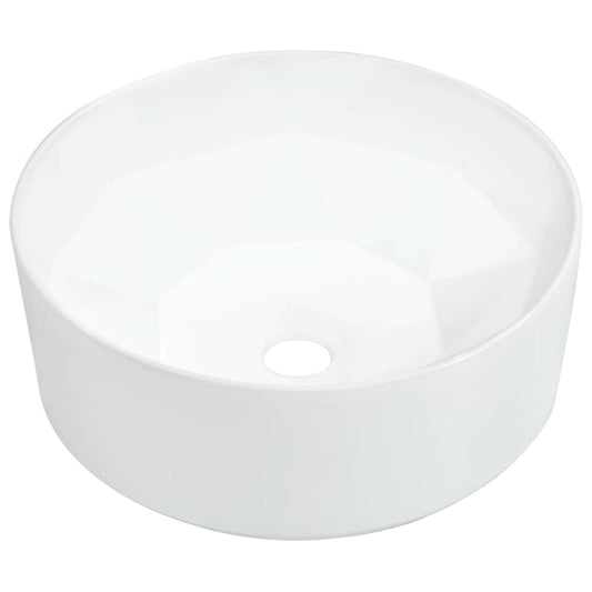 143909 vidaXL Wash Basin 36x14 cm Ceramic White 143909 vidaXL Wash Basin 36x14 cm Ceramic White