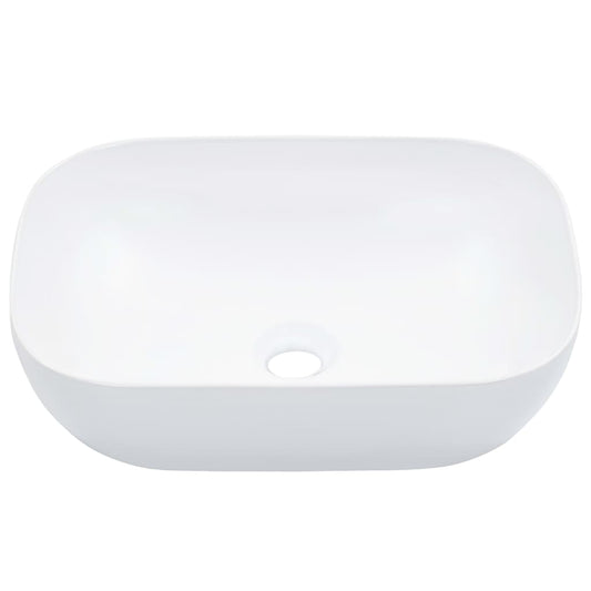 Wash Basin 45.5x32x13 cm Ceramic White Wash Basin 45.5x32x13 cm Ceramic White