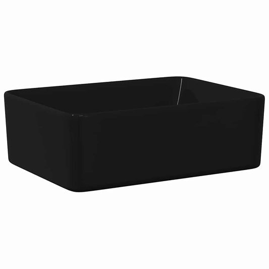 143920 vidaXL Wash Basin 40x30x13 cm Ceramic Black 143920 vidaXL Wash Basin 40x30x13 cm Ceramic Black