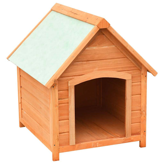 Dog House | Brown and Green | Solid Pine and Fir Wood | Medium Dog House | Brown and Green | Solid Pine and Fir Wood | Medium