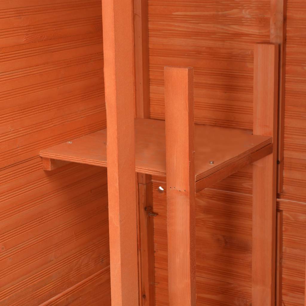 170649 vidaXL Garden Storage Shed 71x60x213 cm Wood