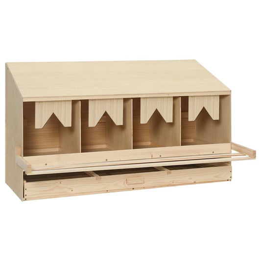 170657 vidaXL Chicken Laying Nest 4 Compartments 106x40x59 cm Solid Pine Wood 170657 vidaXL Chicken Laying Nest 4 Compartments 106x40x59 cm Solid Pine Wood
