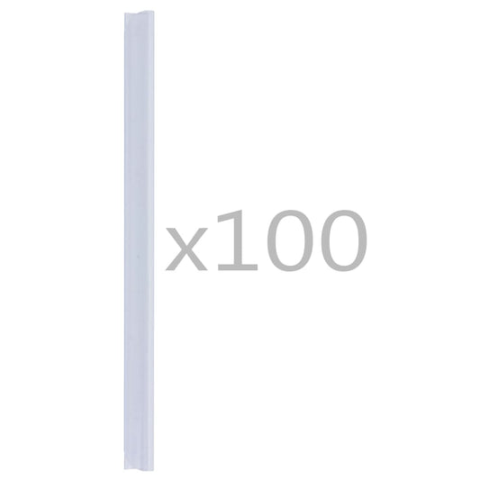 100 pcs Fence Strip Clips PVC Transparent 100 pcs Fence Strip Clips PVC Transparent