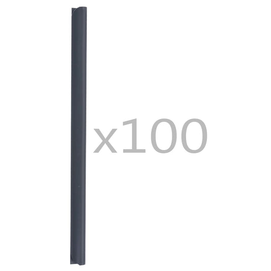 100 pcs Fence Strip Clips PVC Anthracite 100 pcs Fence Strip Clips PVC Anthracite