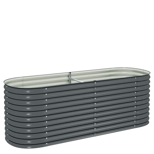 Garden Raised Bed | Grey | Galvanised Steel | Large | Durable Garden Raised Bed | Grey | Galvanised Steel | Large | Durable