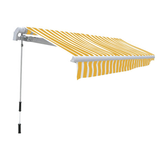 275558 vidaXL Folding Awning Manual Operated 300 cm Yellow/White (143030+143036) 275558 vidaXL Folding Awning Manual Operated 300 cm Yellow/White (143030+143036)
