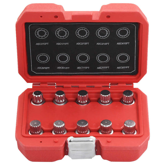 10 Piece Locking Wheel Nut Key Set for VW 10 Piece Locking Wheel Nut Key Set for VW