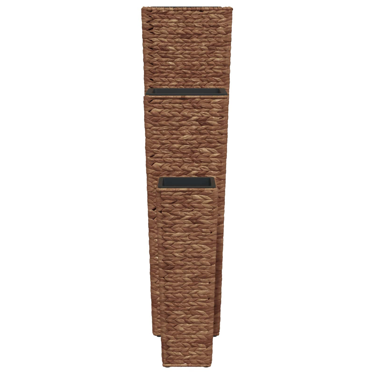 45569 vidaXL Raised Beds 3 pcs Water Hyacinth Dark Brown