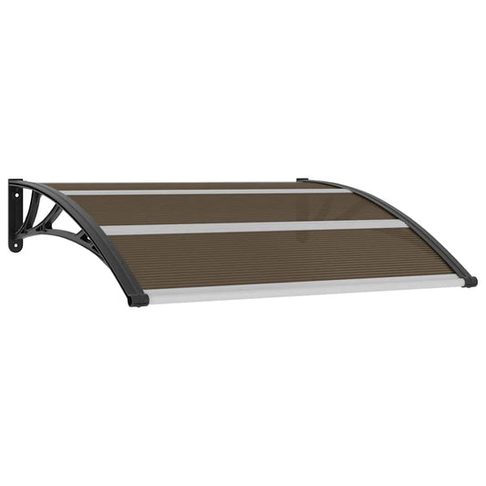 Door Canopy Black 120x100 cm PC Door Canopy Black 120x100 cm PC
