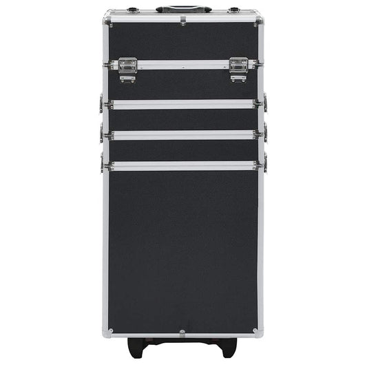 91815 vidaXL Make-up Trolley Aluminium Black 91815 vidaXL Make-up Trolley Aluminium Black