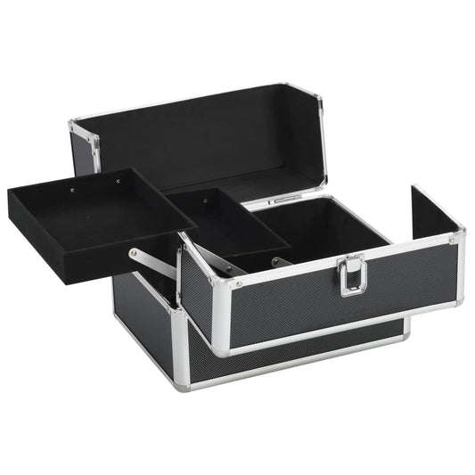 Make-up Case 22x30x21 cm Black Aluminium Make-up Case 22x30x21 cm Black Aluminium