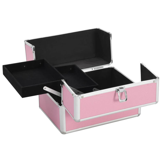 Make-up Case 22x30x21 cm Pink Aluminium Make-up Case 22x30x21 cm Pink Aluminium