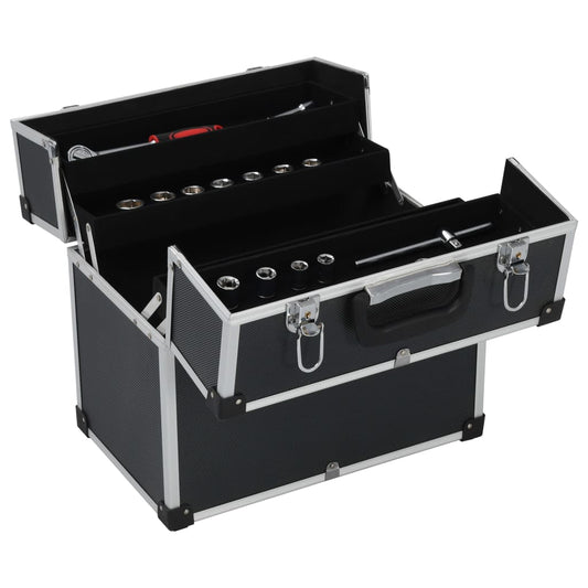 Tool Case 38x22.5x34 cm Black Aluminum Tool Case 38x22.5x34 cm Black Aluminum