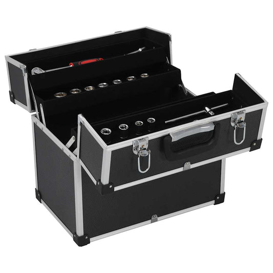 91849 vidaXL Tool Case 38x22,5x34 cm Black Aluminum 91849 vidaXL Tool Case 38x22,5x34 cm Black Aluminum