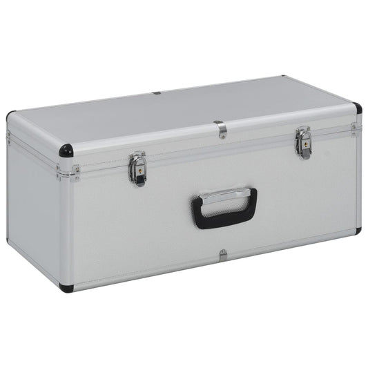 Storage Cases 2 pcs Silver Aluminium Storage Cases 2 pcs Silver Aluminium