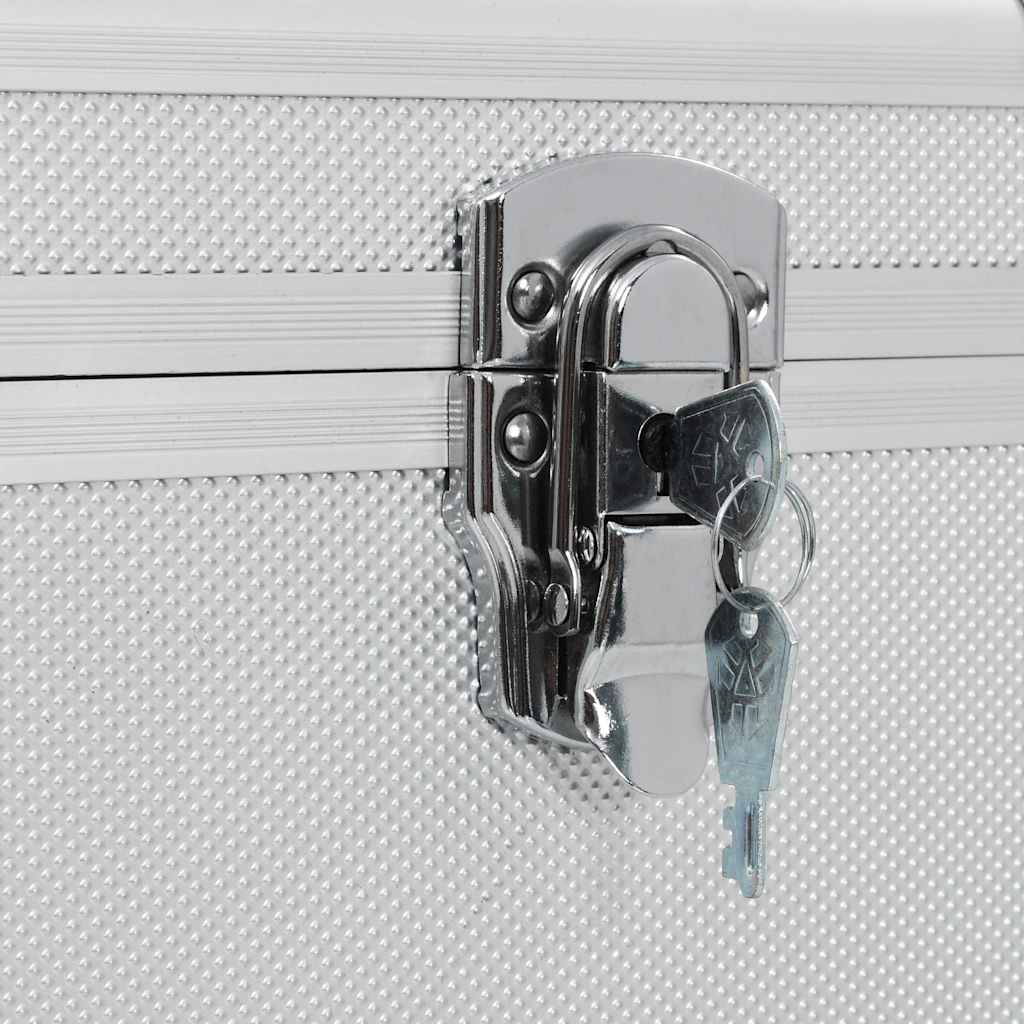 91852 vidaXL Storage Cases 3 pcs Silver Aluminium