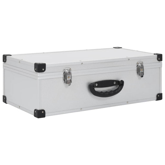 CD Case for 80 CDs Aluminium ABS Silver CD Case for 80 CDs Aluminium ABS Silver
