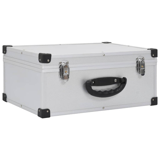 CD Case for 60 CDs Aluminium ABS Silver CD Case for 60 CDs Aluminium ABS Silver