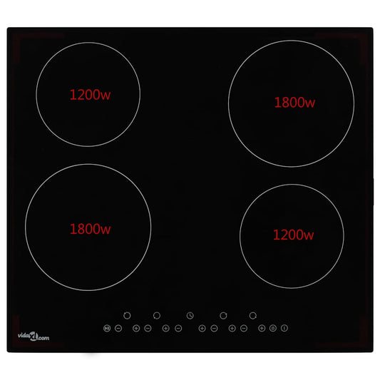 Ceramic Hob with 4 Burners Touch Control 6000 W Ceramic Hob with 4 Burners Touch Control 6000 W