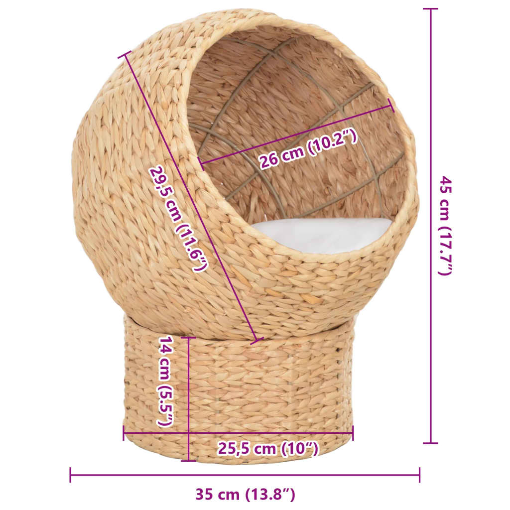 170732 vidaXL Cat Basket Seagrass