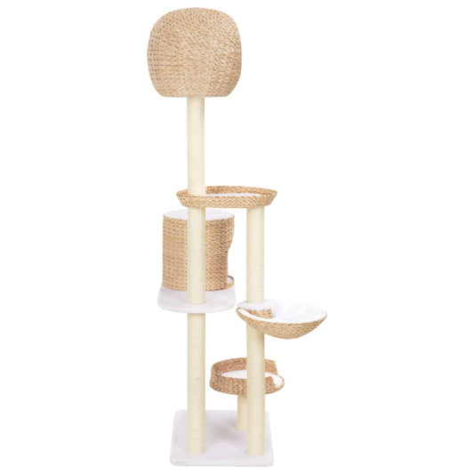 Cat Tree with Sisal Scratching Post Seagrass Cat Tree with Sisal Scratching Post Seagrass